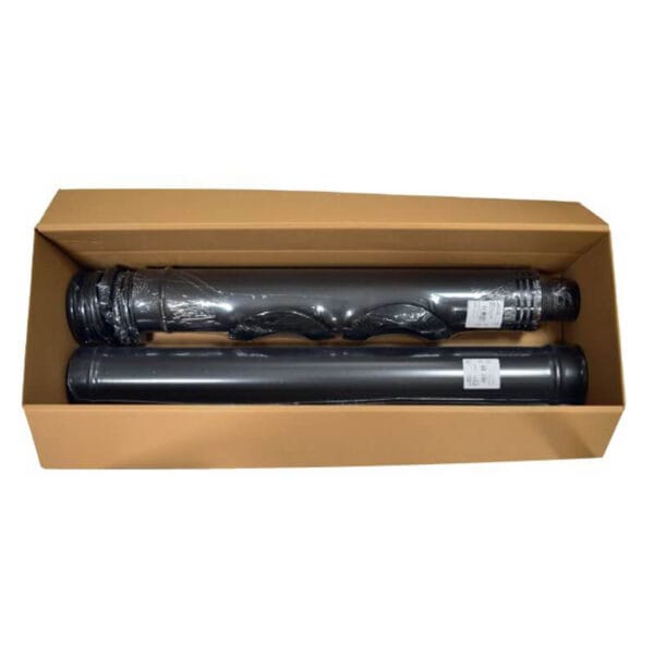 JONCOUX Kit raccordement APOLLO étanche horizontal Noir mat 80/125 – Image 4