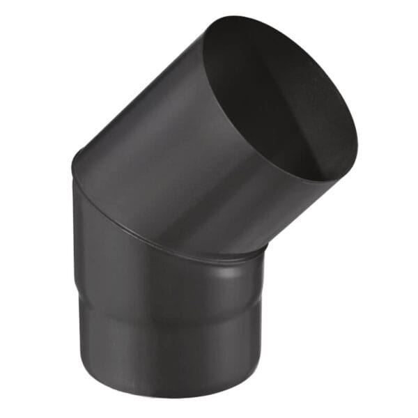 JONCOUX Coude 45° pour tuyau EMAIL 0,7 mm - Ø125 - Noir mat