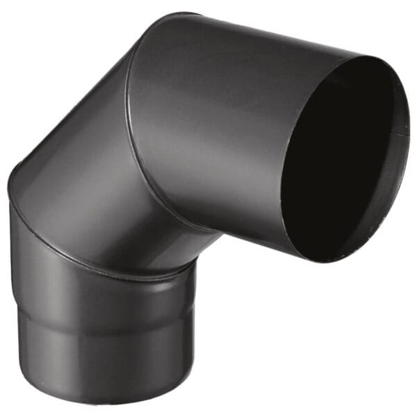 JONCOUX Coude 90° pour tuyau EMAIL 0,7 mm - Ø125 - Noir mat