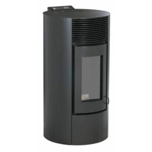 OPTIMO Poêle à granulés rond étanche CRISTO noir 9kW