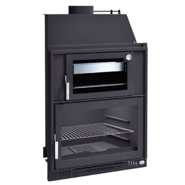 Barbecue charbon bois avec four et portes FM BH-180 HP à encastrer