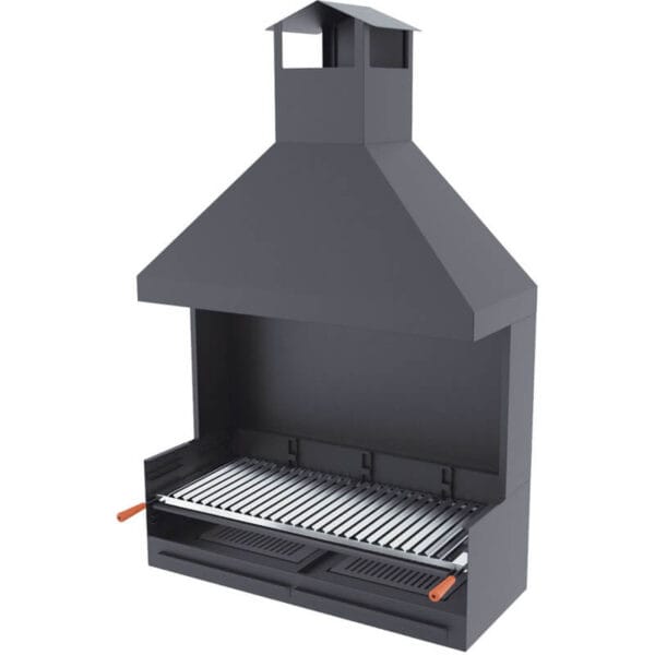 Barbecue bois et charbon FM BV-102 100cm à poser ou à encastrer