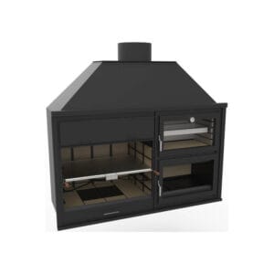 FM Barbecue charbon bois FUSION 200 avec four