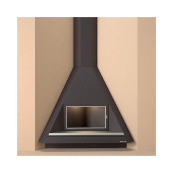 Cheminée métallique d'angle SIGNA 10,5kW CH89 PCA – Image 2