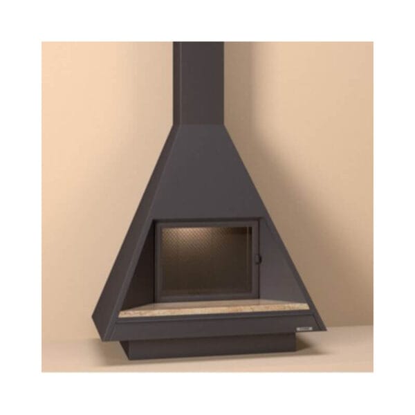 Cheminée métallique murale SIGNA II 18kW CH88 PCI Corniche en inox – Image 2