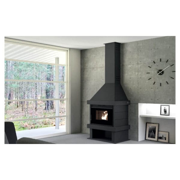 FM Cheminée à granulés CP-170 K 11,5kW avec verre sérigraphié – Image 2