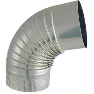 JONCOUX Tuyau TYRAL INOX  304 - Diam. 125 - Coude plissé E 72°