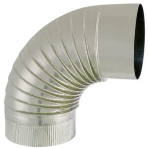 JONCOUX Tuyau TYRAL INOX  304 - Diam. 111 - Coude plissé E 90°