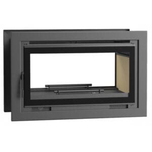 FM Insert de cheminée double face IT-102 K 13,3kW à chaleur ventilée