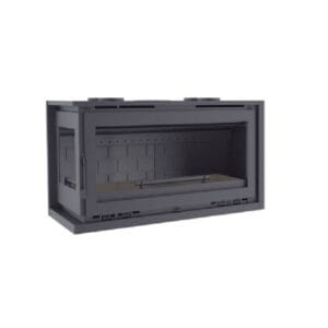 Insert 2 faces vitrées en angle FM IT-122IF 13,3kW foyer fonte