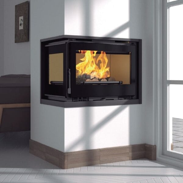 FM Insert d'angle turboventilé IT-172I 12,5kW foyer vermiculite – Image 2
