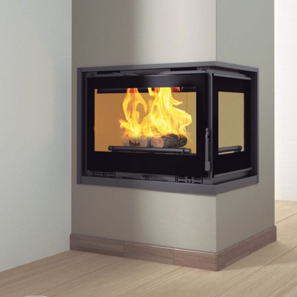 FM Insert d'angle turboventilé IT-182D 12,8kW foyer vermiculite – Image 2