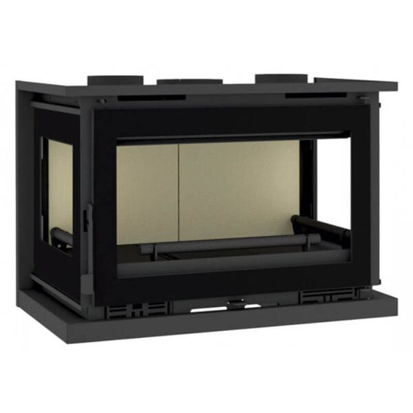 FM Insert 3 faces turboventilé IT-183 K 12,8kW foyer vermiculite et verres sérigraphiés