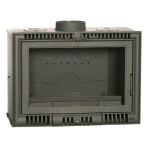 FERLUX Insert en fonte MILOS (860) 12,4kW grand foyer turbo ventilé