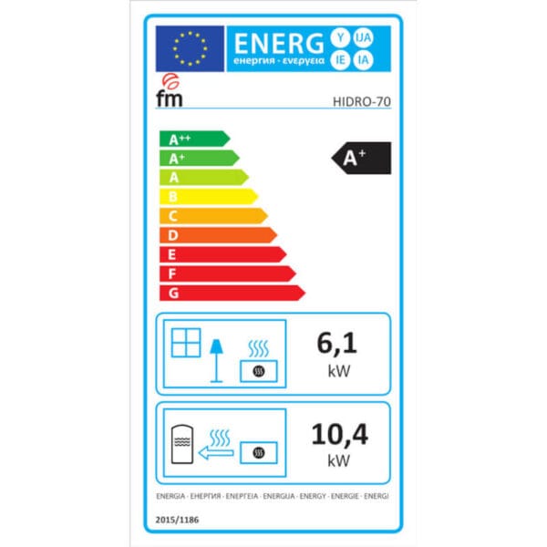 FM Foyer thermo cheminée HIDRO-70 16,5kW avec bouilleur 54L – Image 4