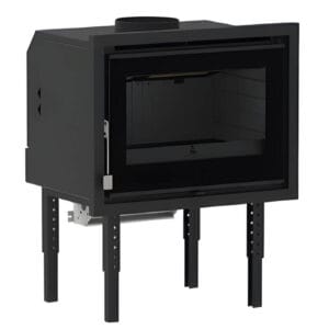 FM Insert de cheminée sur pieds IZ-170 FKC 9kW foyer en fonte et turbo centrifuge 430m3/h