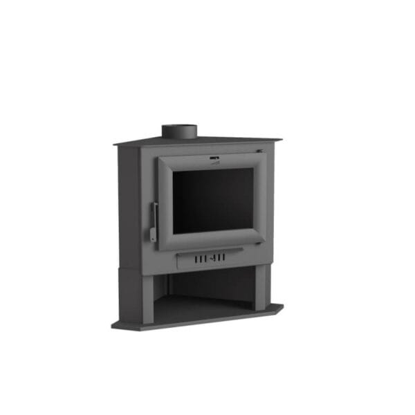 FM Poêle à bois d'angle en acier CH-5 9,5kW