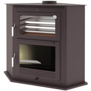 FM Poêle à bois d'angle HL-100 R 9,5kW avec four