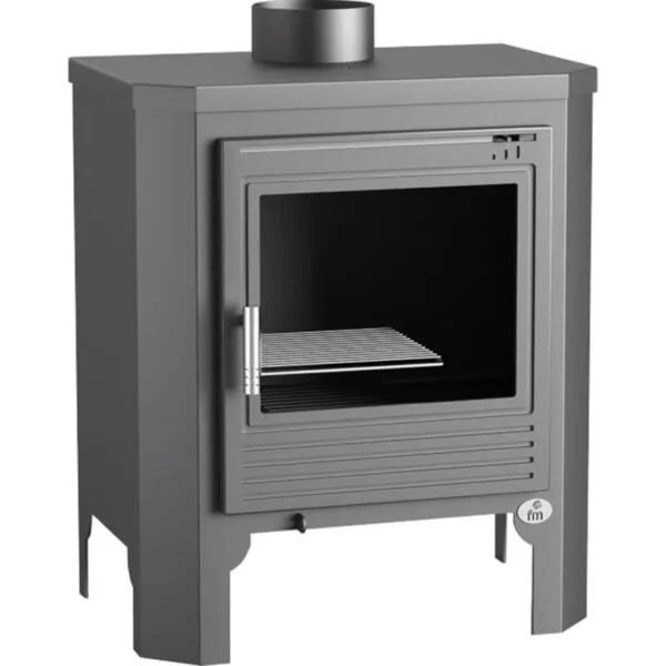 FM Poêle à bois acier M-101 11kW avec porte en fonte