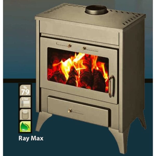 Poêle à bois bouilleur RAY MAX B 13kW - 21kW – Image 2