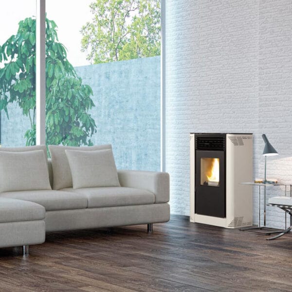 FERLUX Poêle à granulés (Pellets) FLORA 7kW blanc - A+ – Image 2