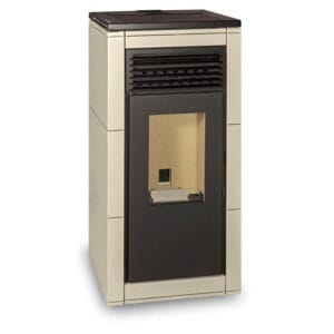 FERLUX Poêle à granulés (Pellets) NEREA 10Kw blanc perlé