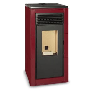 Poêle à granulés (Pellets) NEREA 8Kw rouge impérial