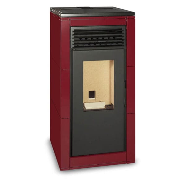 Poêle à granulés (Pellets) NEREA 12kW rouge impérial
