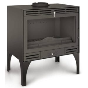 FERLUX Poêle à bois en fonte AFAR 49 12,4kW sur pieds