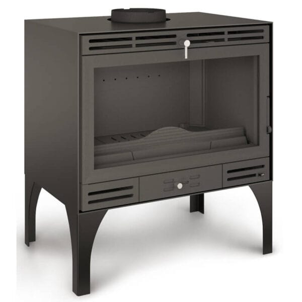 FERLUX Poêle à bois en fonte AFAR 49 12,4kW sur pieds