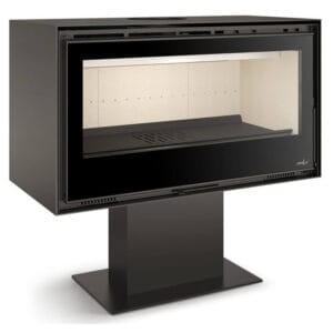 FERLUX Poêle à bois ENYA 100 9,5kW sur pied central