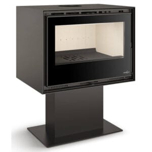 FERLUX Poêle à bois ENYA 49 6,4kW sur pied central