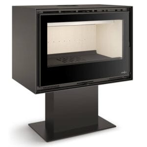 FERLUX Poêle à bois ENYA 80 6,4kW sur pied central