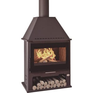 FM Poêle à bois M-300 TFK 12,5kW foyer fonte turbo ventilé