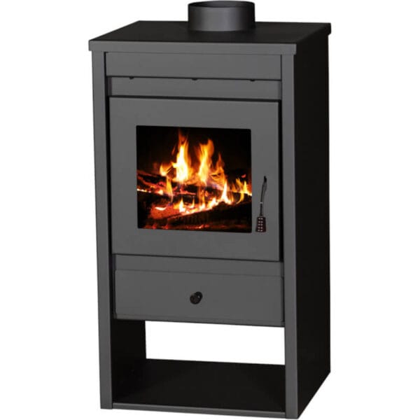 Poêle à bois LUNA 10kW noir – Image 2