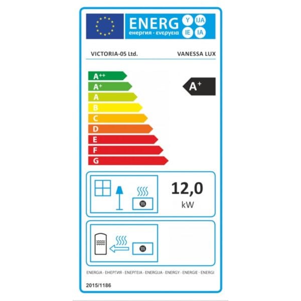 Poêle à Bois VANESSA LUX Ivoire 12kW – Image 3