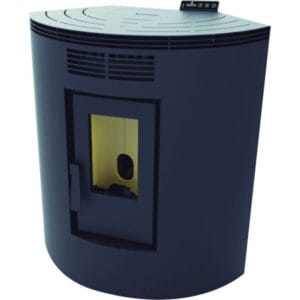 FM Poêle à granulés d'angle BP-100R 9,5kW Noir