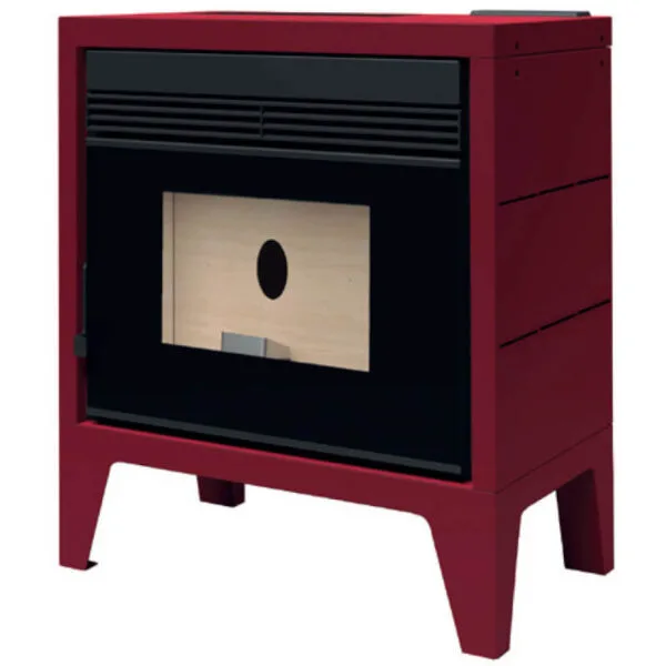 FM Poêle à granulés BP-170K 11,5kW Rouge