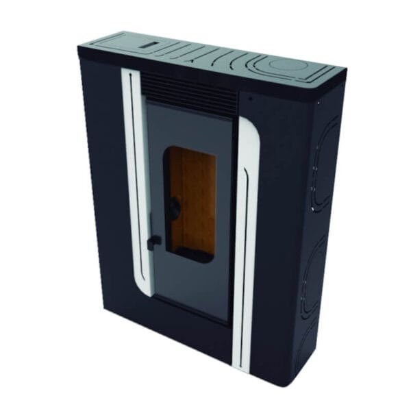 FM Poêle à granulés BP-300K 9,5kW Noir-Blanc
