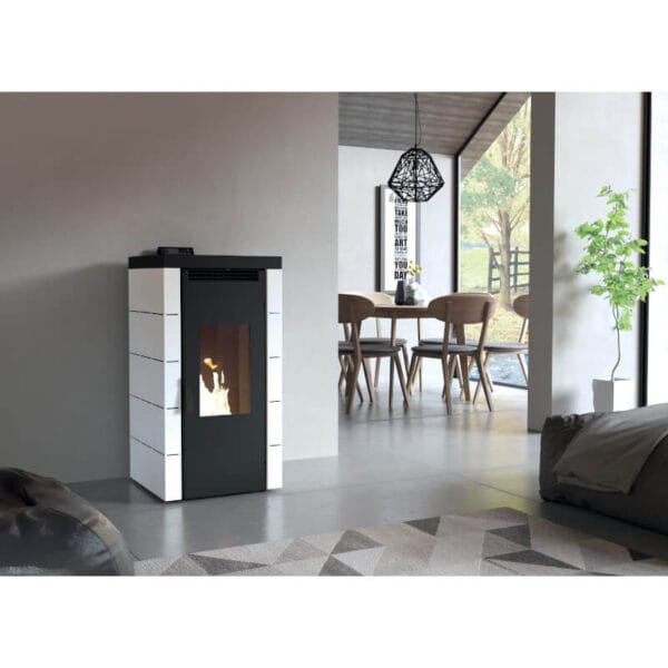 FM Poêle à granulés BP-700 17,5kW Blanc – Image 2