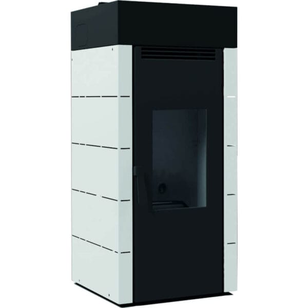 FM Poêle à granulés canalisable BP-701 17,5kW Blanc