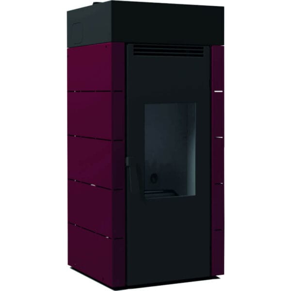 FM Poêle à granulés canalisable BP-701 17,5kW Rouge
