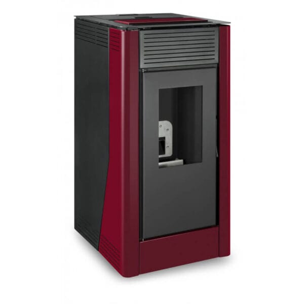 ESCALOR Poêle à granulés hydro DELIA 15kW rouge