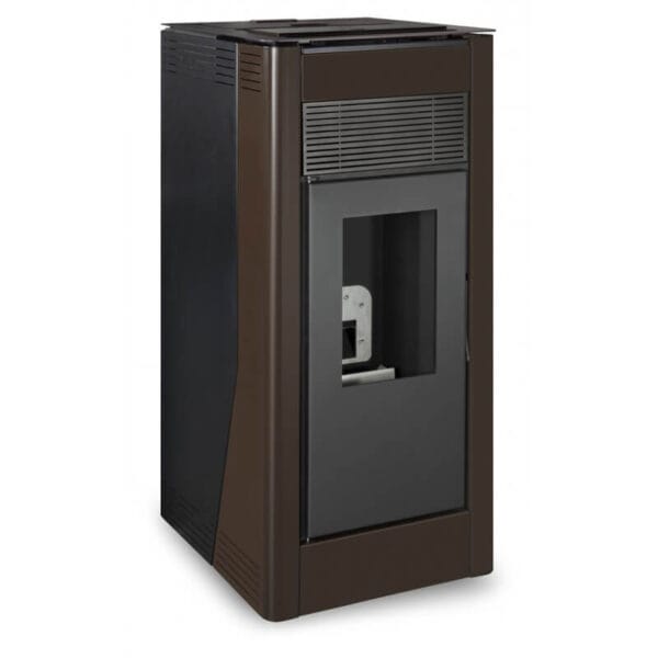 ESCALOR Poêle à granulés hydro DELIA 27kW marron