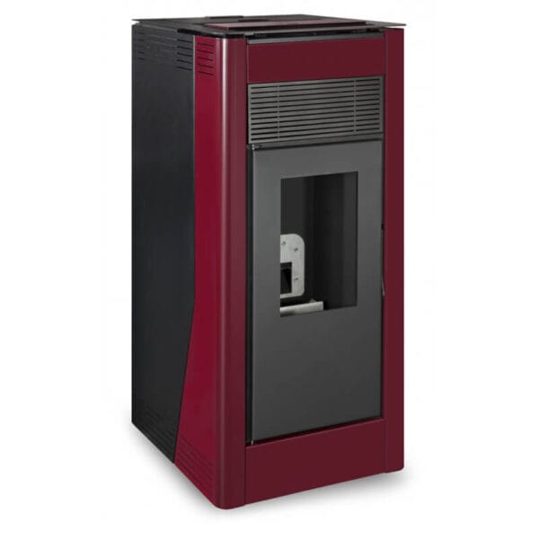 ESCALOR Poêle à granulés hydro DELIA 27kW rouge