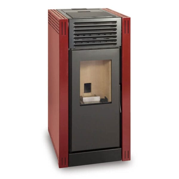 ESCALOR Poêle à granulés NAREL 8kW rouge impérial
