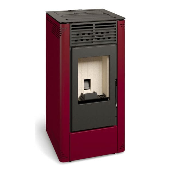 FERLUX Poêle à granulés (Pellets) FLORA 7kW rouge - A+