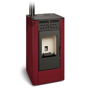 FERLUX Poêle à granulés (Pellets) FLORA SV 8kW rouge - A+