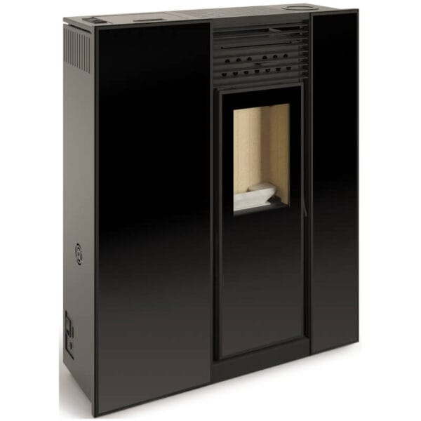 Poêle à granulés compact de couloir GÉNESIS 10kW Verre Noir