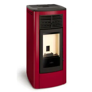 FERLUX Poêle à granulés (Pellets) SHARA 8kW rouge - A+